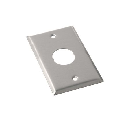 Panduit IAEFP1 | IndustrialNet Stainless Steel Faceplate, Single Gang