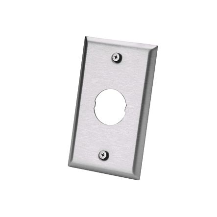 Panduit IAEFP1 | IndustrialNet Stainless Steel Faceplate, Single Gang