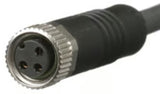Panduit ICA3E35P2BL10M | Industrialnet M8 3-Pin A-Code, Female To Unterminated, Pur Jacket, Black, 10 Meters