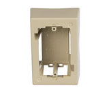 Panduit JB1EI-A | Single Gang Low Voltage 1-piece Outlet Box With Adhesive, Electric Ivory