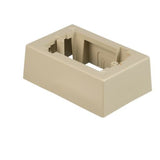 Panduit JB1EI-A | Single Gang Low Voltage 1-piece Outlet Box With Adhesive, Electric Ivory
