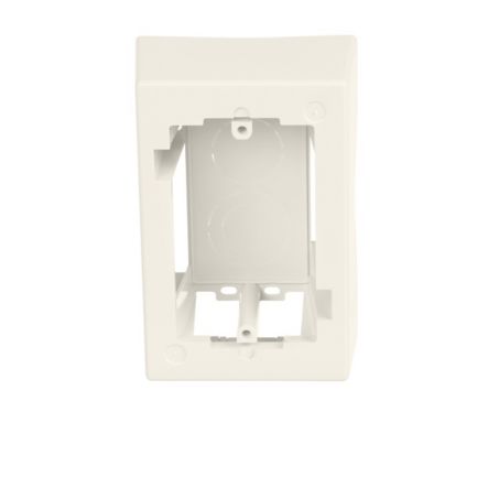Panduit JB1WH-A | Single Gang Low Voltage 1-piece Outlet Box With Adhesive, White