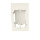 Panduit JB1WH-A | Single Gang Low Voltage 1-piece Outlet Box With Adhesive, White