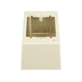 Panduit JBP1DEI | Single Gang Power Rated 2-piece Deep Outlet Box, Electric Ivory