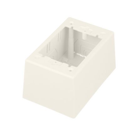 Panduit JBP1DWH | Single Gang Power Rated 2-piece Deep Outlet Box, White