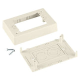 Panduit JBP1EIW | Single Gang Power Rated 2-piece Extension Outlet Box, Off White