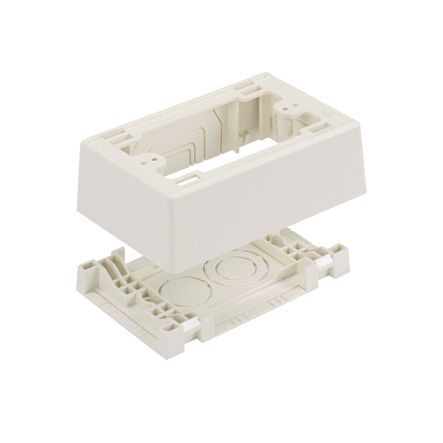 Panduit JBP1FSEI | Power Rated Single Gang Fast Snap Junction Box, Electric Ivory