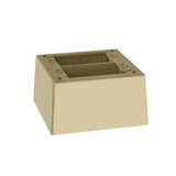Panduit JBP2DEI | Double Gang Power Rated 2-piece Deep Outlet Box, Electric Ivory