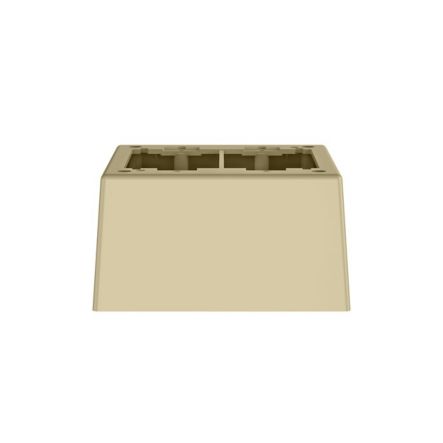 Panduit JBP2DEI | Double Gang Power Rated 2-piece Deep Outlet Box, Electric Ivory