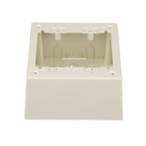 Panduit JBP2DIW | Double Gang Power Rated 2-piece Deep Outlet Box, Off White
