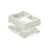 Panduit JBP2FSIW | Double Gang Fast Snap Power Rated 2-piece Outlet Box, Off White