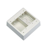 Panduit JBP2SWH | Surface Raceway, Pwr Rated Junct. Box, 2-gang, 2-pc, White