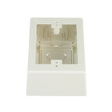 Panduit JBX3510IW-A | Single Gang Low Voltage Outlet Box With Adhesive for Screw-on Faceplates, Off White