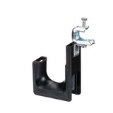 Panduit JP2SBC50RB-L20 | J Hook With Screw-on Beam Clamp Use With Flanges Up To 1/2"; (12.7mm) Thick Rotates 360 degrees, Black, Maximum Bundle Capacity 2.0";