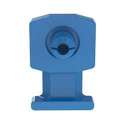 Panduit KIMS-H430-M6 | KIMS-H430-M6 Cable Tie Mount, Blue, PA 6.6, Push Rivet, 0.735x0.49", PK1000