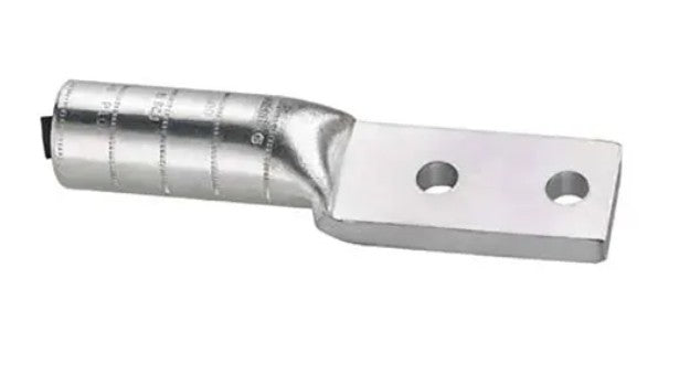 Panduit LAB2/0-12-5 | Two-hole, Aluminum, Long Barrel, 2/0 Awg, 1/2 (12.7mm) Stud Hole