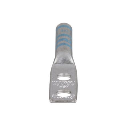 Panduit LCC6-14A-L | Pan-Lug LCC6-14A-L Comp. Lug, 6, Long, Tin Plt Cu, Strt, Two 1/4" Stud, PK50