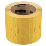 Panduit M200X050Y6T | M200X050Y6T Mkr Plate, Polyester/Polyolefin, Yellow, TT, 0.5"x2", 0.5" PO H