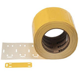 Panduit M300X100Y6T | M300X100Y6T Mkr Plate, Polyester/Polyolefin, Yellow, TT, 1"x3", 1" PO H
