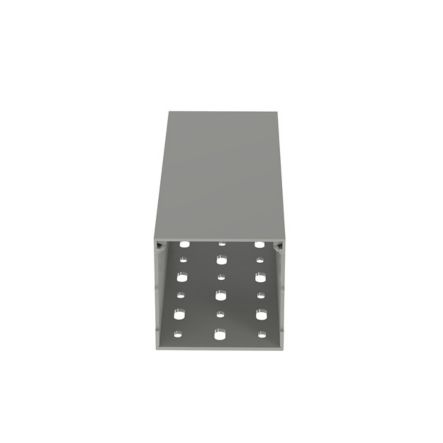 Panduit MC75X75IG2 Slotted Metric Duct, PVC, 75mm x 75mm x 2M, Light Gray