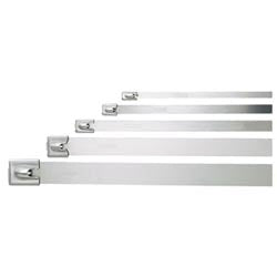 Panduit MLT4SH-LP | Pan-Steel MLT4SH-LP Cable Tie, SS 304, Natural, Super Heavy, 4" Dia., PK50