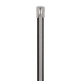 Panduit MLTC2H-LP316 | Pan-Steel MLTC2H-LP316 Cable Tie, PA 11 Coated SS 316, Black, Heavy, 2" Dia.