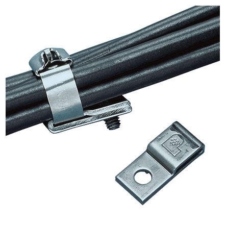 Panduit MTM1H25-C | Pan-Steel Mtm1H25-C Ss Mounts, 1/4" Screw, Ss 304, Natural, Pk100