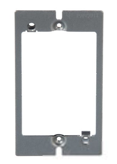 Panduit MWBA1 | In-Wall Board Adapter, 2 Port, Zinc-Plated CRS 2.38 in. W