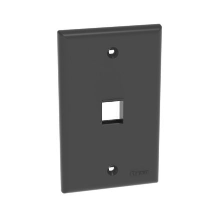 Panduit NK1FNBL | NetKey Faceplate, 1-Port, Black