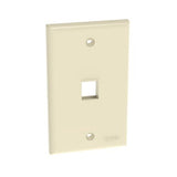Panduit NK1FNEI | NK 1-Port, Single Gang, Flush Mount Faceplate, Electric Ivory