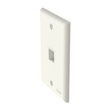 Panduit NK1FNIW | NK 1-Port, Single Gang, Flush Mount Faceplate, Off White
