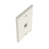Panduit NK1FNIW | NK 1-Port, Single Gang, Flush Mount Faceplate, Off White