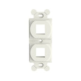 Panduit NK2106MFIW | NK 2-Port, screw mount ";106"; Duplex module frame, Off White