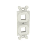 Panduit NK2106MFIW | NK 2-Port, screw mount ";106"; Duplex module frame, Off White