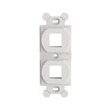 Panduit NK2106MFWH | NK 2-Port, screw mount ";106"; Duplex module frame, White