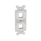 Panduit NK2106MFWH | NK 2-Port, screw mount ";106"; Duplex module frame, White