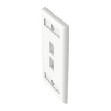 Panduit NK2FWHY | NK 2-Port, single gang, flush mount Faceplate, White, RoHS Compliant