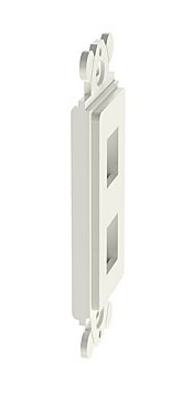 Panduit NK2RMFIW | NetKey Adapter, 2-Port, International White, Rectangular