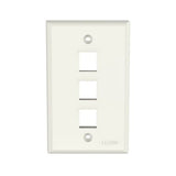 Panduit NK3FNIW | Netkey Faceplate, 3-Port, International White