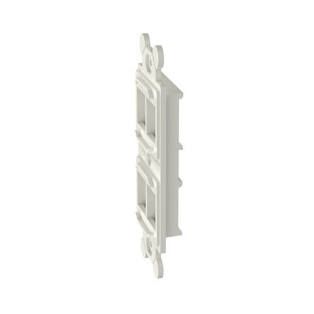Panduit NK4106MFIW | NK 4-Port screw mount 106 Duplex module frame, Off White
