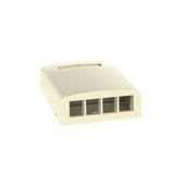 Panduit NK4BXEI-AY | NK 4-Port Surface Mount Box, Electric Ivory