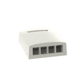 Panduit NK4BXIW-AY | NK 4-Port Surface Mount Box, Office White