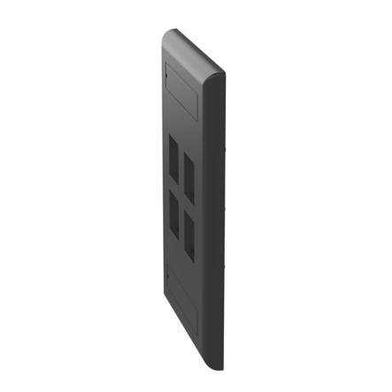 Panduit NK4FBL | Flush Mount Screw-on Faceplates With Labeling, Black