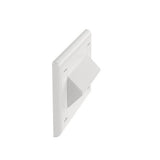 Panduit NK4HSFWHY | NetKey Faceplate, 4-Port Horizontal, Sloped, White, Labels