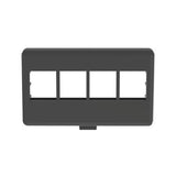 Panduit NK4MFBL | NK 4-Port, Modular furniture Faceplate, Black