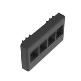 Panduit NK4MFBL | NK 4-Port, Modular furniture Faceplate, Black