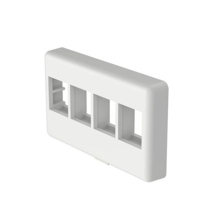 Panduit NK4MFWH | NK 4-Port, Modular furniture Faceplate, White