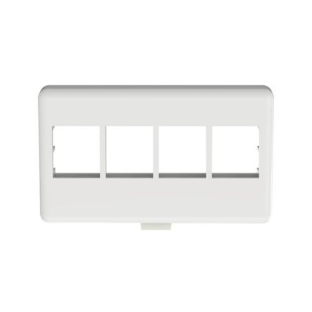 Panduit NK4MFWH | NK 4-Port, Modular furniture Faceplate, White
