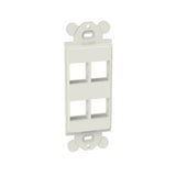 Panduit NK4RMFIW NK 4-Port, Screw Mount module frame, Off White