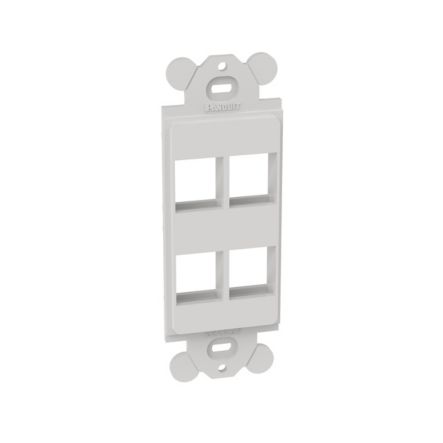 Panduit NK4RMFWH NK 4-Port, Screw Mount module frame, White